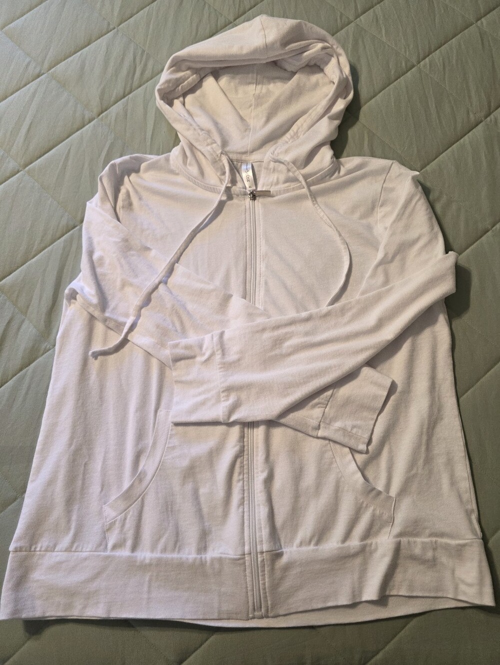 White Zip-Up Hoodie Jacket